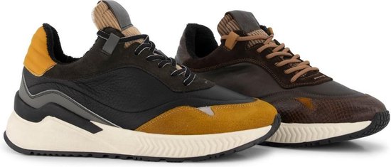 DenBroeck Baxter St. - Casual Leren herensneakers - Grijs - Maat 44
