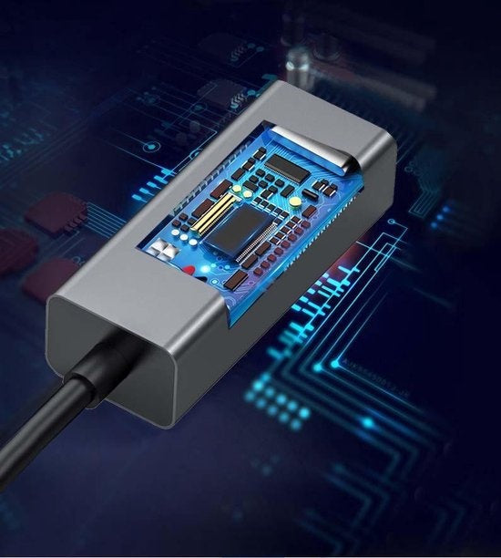 Garpex® USB C naar Ethernet Adapter - USB C naar RJ45 - USB C Adapter - USB C Ethernet Adapter