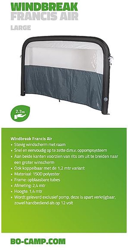 Bo-Camp - Windscherm - Francis - Air - 2