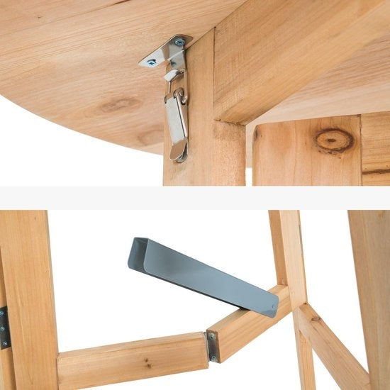 tectake - Party bartafel van massief hout -  403249