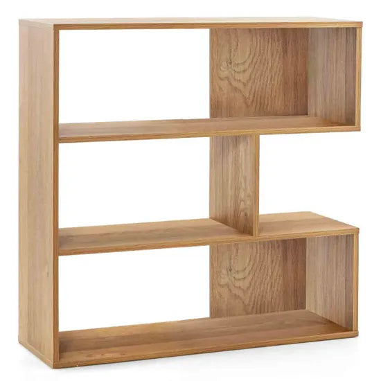 Coast Boekenkast - 3 Vakken - Open Achterkant - Antikantel - 84 x 30 x 84 cm - Naturel