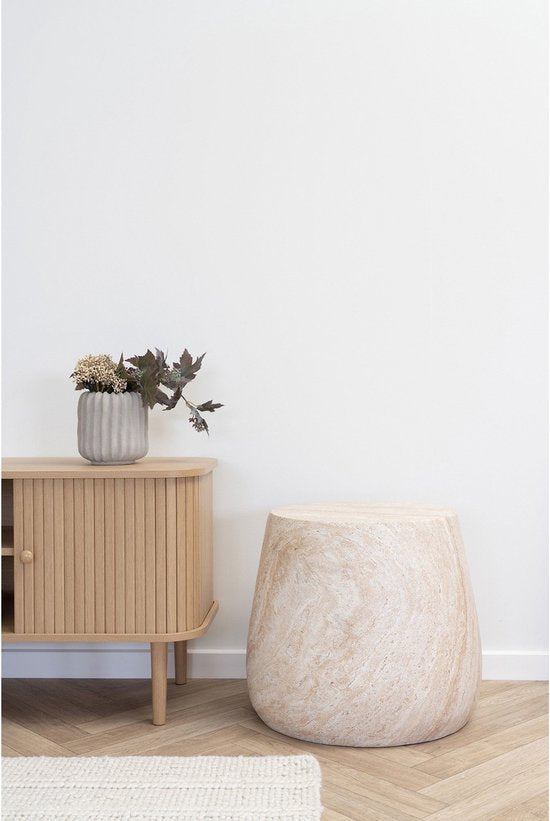 House Nordic Bijzettafel Bonn Natuur Ø47,5cm