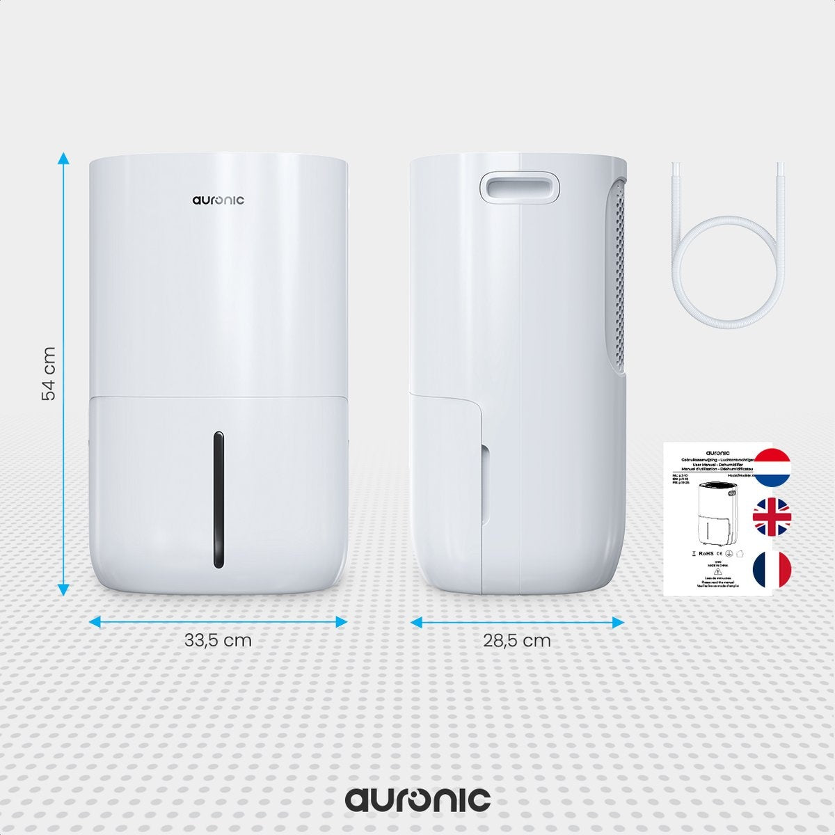 Auronic Luchtontvochtiger en Luchtreiniger 25L - Wit