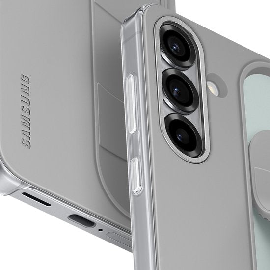Samsung Galaxy S25 Hoesje - Standing Grip Case - Grijs