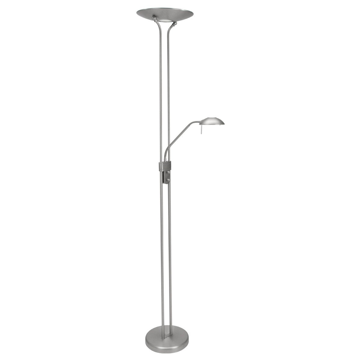 Steinhauer olet - Vloerlamp - 1 lichts - H 1800 mm - Staal
