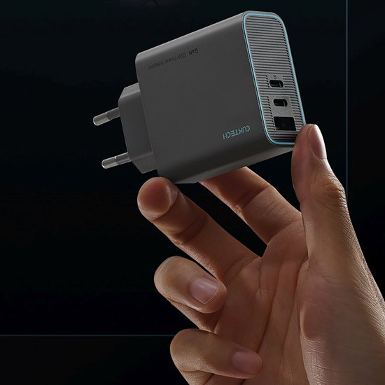 Cuktech Cukad653Eugr 65W Wandlader Voor Apple Telefoons 2X Usb-C 1X