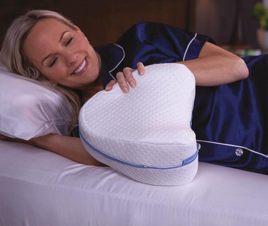 Dreamolino Leg Pillow|Ergonomisch knie- en beenkussen|Hoogwaardig memoryfoam|Creëert het optimale ligcomfort voor zijslapers|Voor meer comfort|Orthopedisch knie kussen