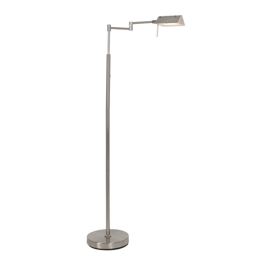 Vloerlamp GlowGo 4603ST – Draaibaar en kantelbaar, staal, draadloze LED verlichting met accu, Mexlite