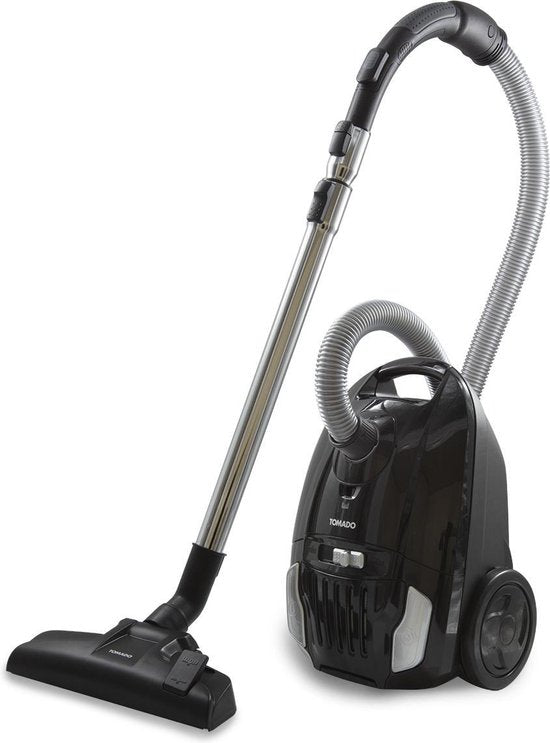 Tomado TVC3003B - Krachtige stofzuiger met zak - HEPA 13 filter - Snoerlengte 9 meter - Extra stil - Zwart