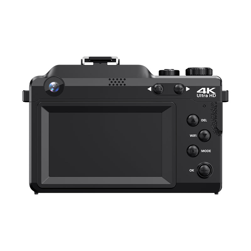 KOMERY X9 digitale 4K-camera - 64 MP - zwart