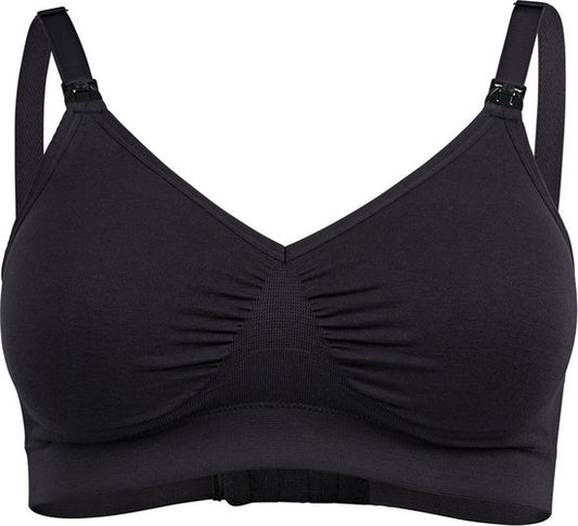 Medela Keep Cool Ultra bh - Naadloze voedingsbh - Zwangerschapsbh met 6 ademende zones - Soft Touchmateriaal – Comfortabel en ondersteunend - Zwart - Maat XL