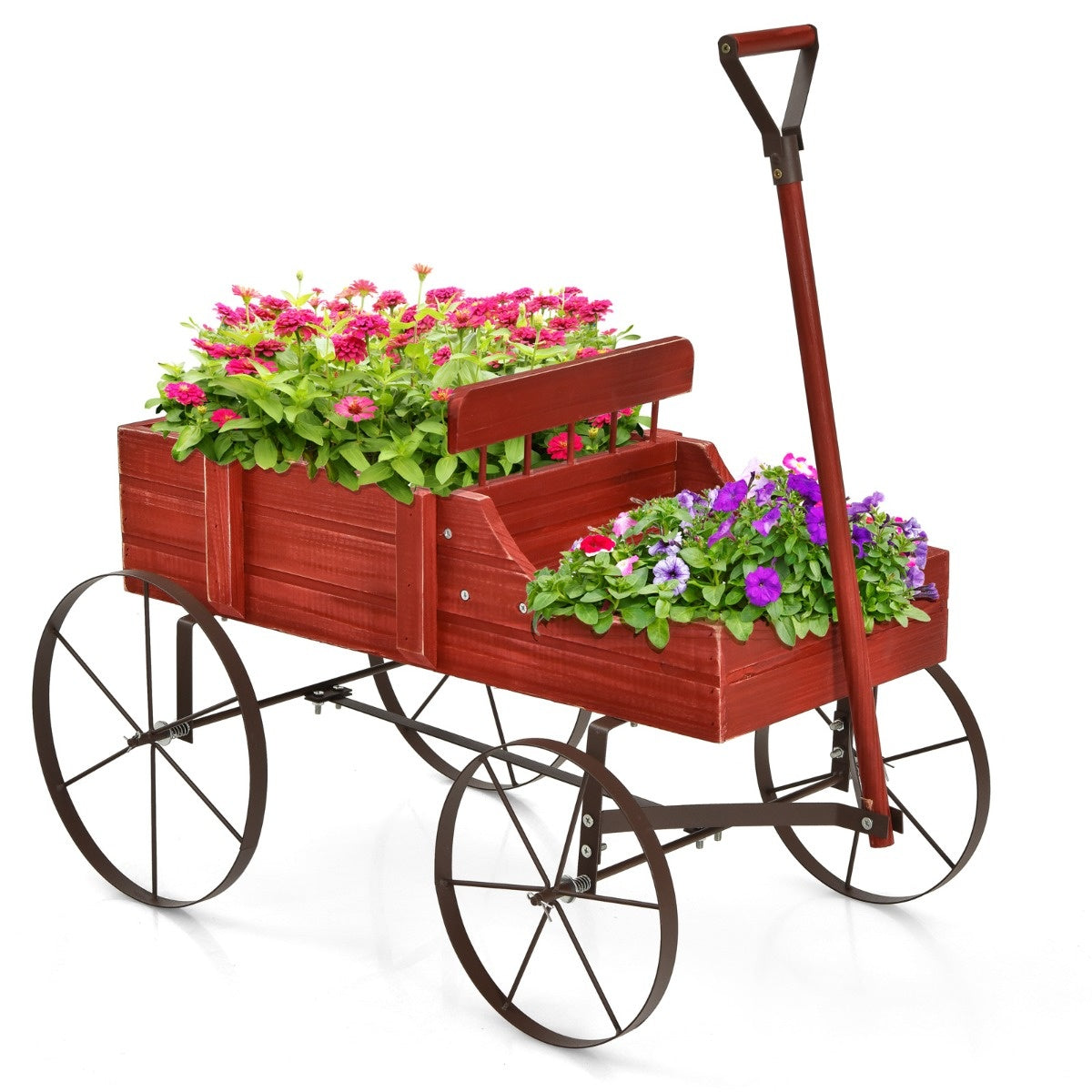 Coast Plantenbak - Wagenvorm - 62 x 34 x 60 cm - Rood