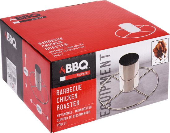 Kiprooster voor de barbecue RVS 20 cm - Kip grillen - Kippengrill