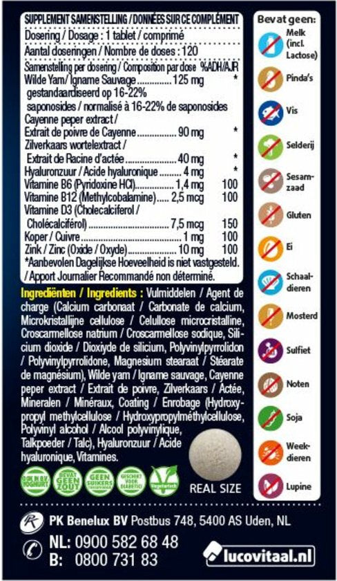 Lucovitaal Overgang Balans 120 tabletten