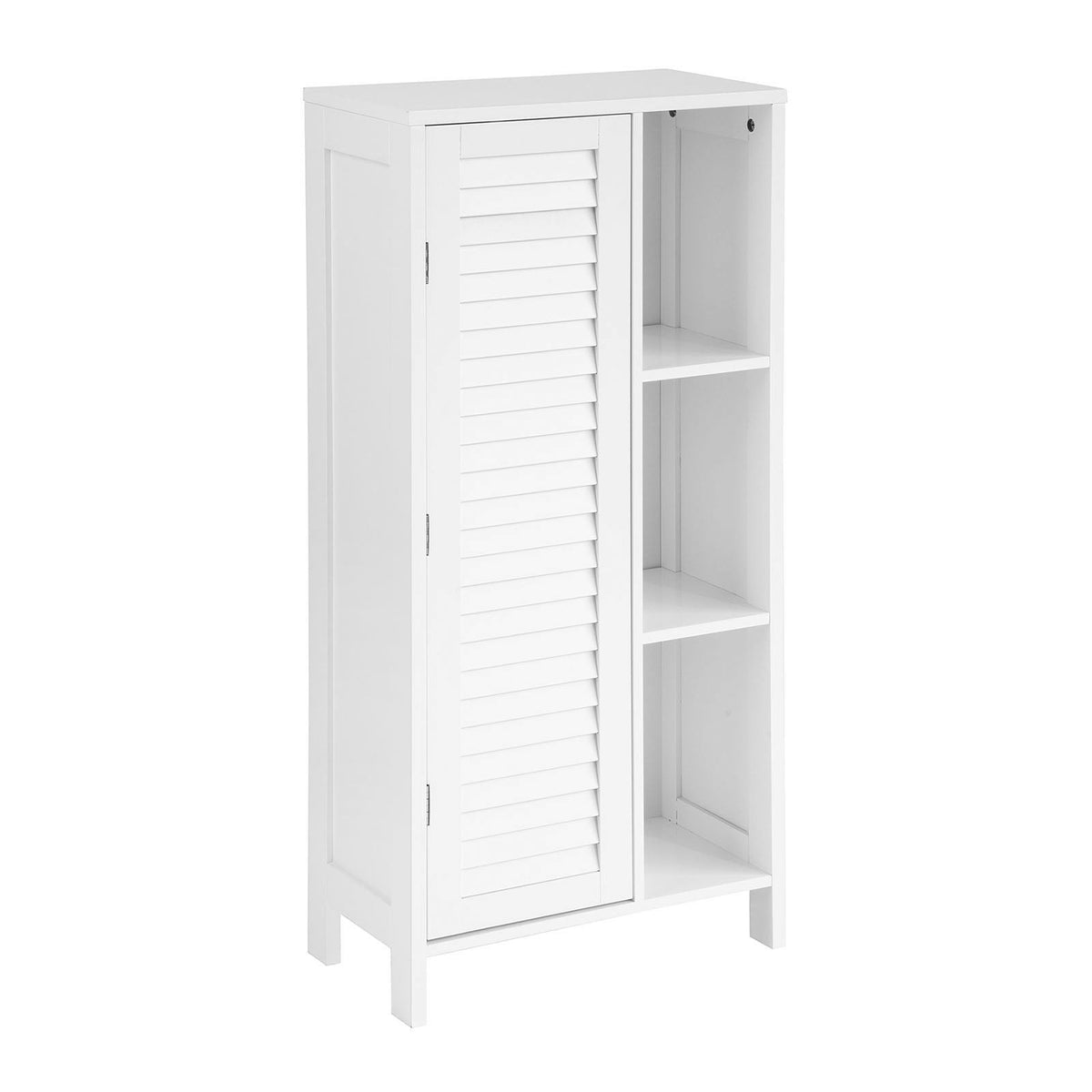 SoBuy Badkamer Opbergkast - 1 Deurs - 48 x 24 x 96 cm - Wit