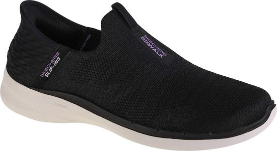Skechers Go Walk 6 - Fabulous View Slip-ins 124569-BKLV, Vrouwen, Zwart, Sneakers,Sportschoenen, maat: 39