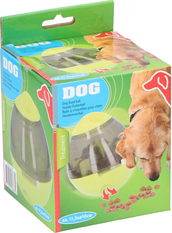 maxxpro Snackbal - Kleine Hond of Kat - Huisdier Speelgoed - Tegen Verveling - Speelbal - Verstelbaar - Groen