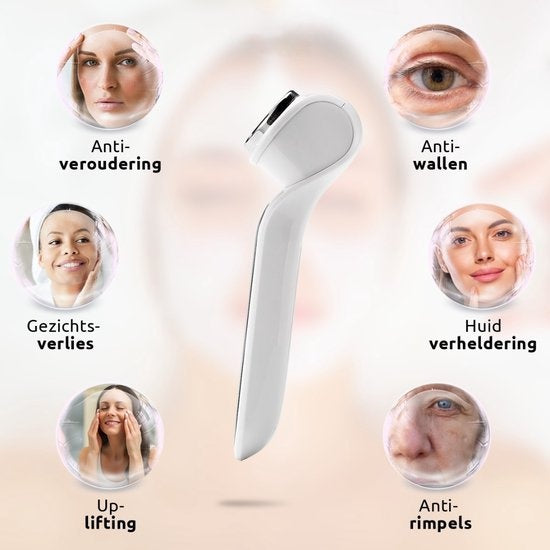TheBeautyWay Huidverjongingsapparaat - 7 Standen - Draadloos - Facelift Apparaat - Gezichtsverzorging Apparaten Dames - Facelift Apparaat - Huidverzorging - USB Oplaadbaar - Gezichtsreiniger - Verminderen van Acne, Lijnen, Rimpels en Vermoeidheid