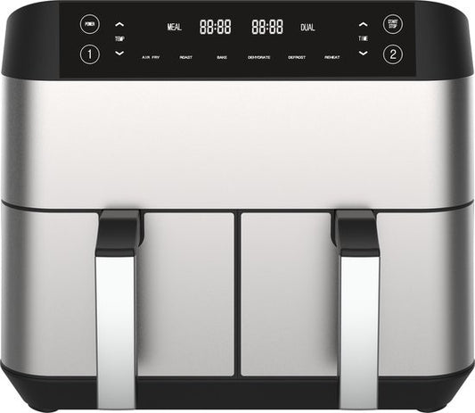 Niceey Dubbele Airfryer XXL - 8L - 2460W - Zilver