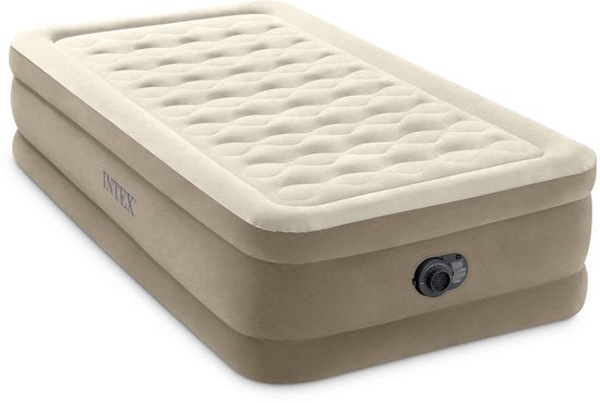 Intex Twin Ultra Plush Luchtbed met ingebouwde pomp - 191x99x46 cm