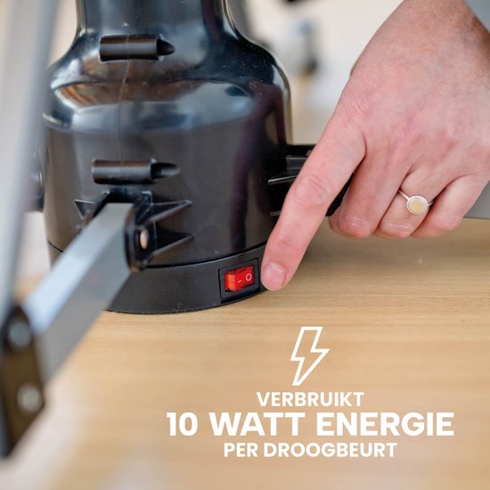 Ezeespinner Elektrische Ronddraaiende Droogmolen – Inklapbaar Droogrek met Automatische Uitschakeling – Draagkracht tot 25 KG – Afstandsbediening – 10W