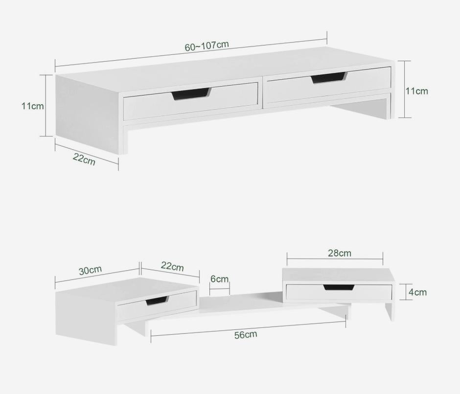 SoBuy BBF04-W, 1070 mm, 220 mm, 110 mm, Duitsland