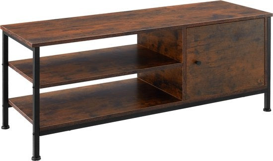 tectake - TV-meubel TV-kast Durban - industrial dark - 110x40x45,5cm - 404640