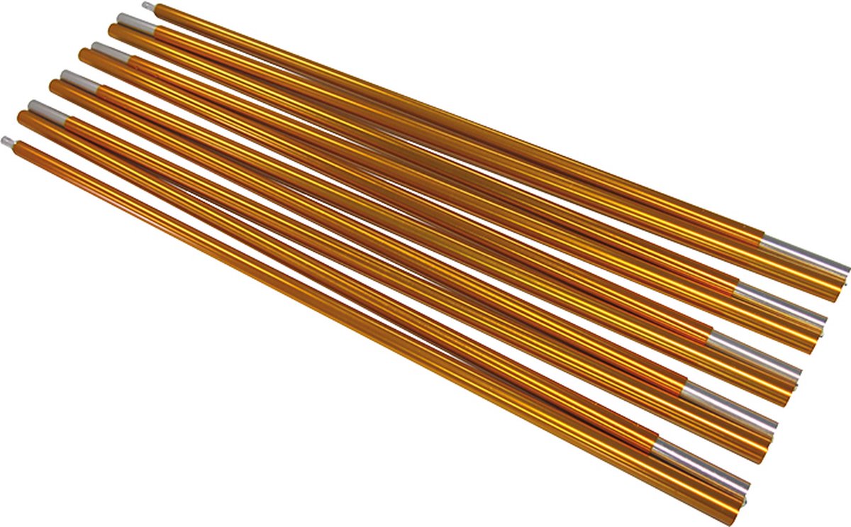 Bo-Camp Vervangingsset boogstokken - Ø11 mm - Aluminium - Inclusief elastiek - Goud