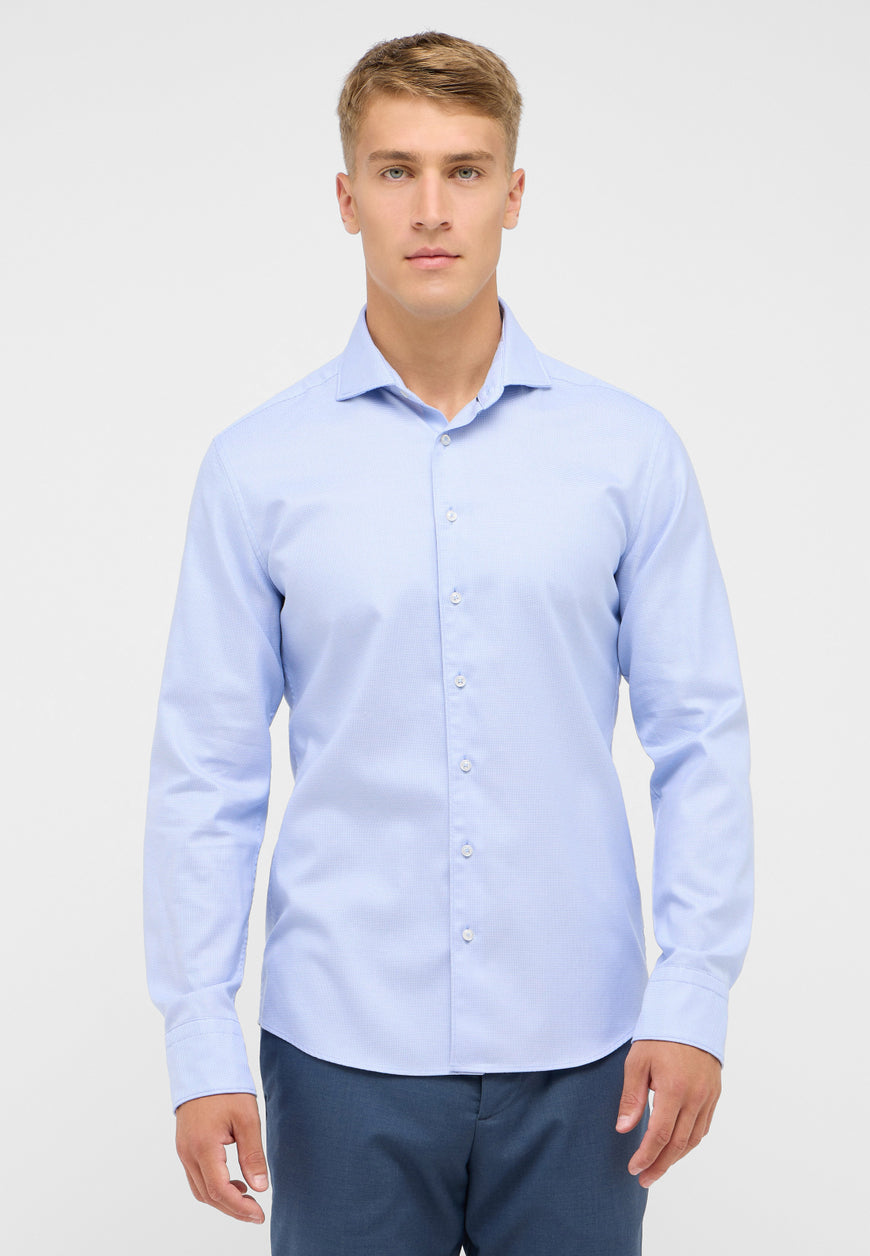 Seidensticker Group - SLIM FIT Shirt - light blue structured - Maat 38