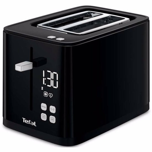 Tefal Smart & Light TL6408 - Broodrooster XL - 4 Sneden brood - Digitaal Display - 7 Bruiningsniveau's - Uitneembare kruimellade
