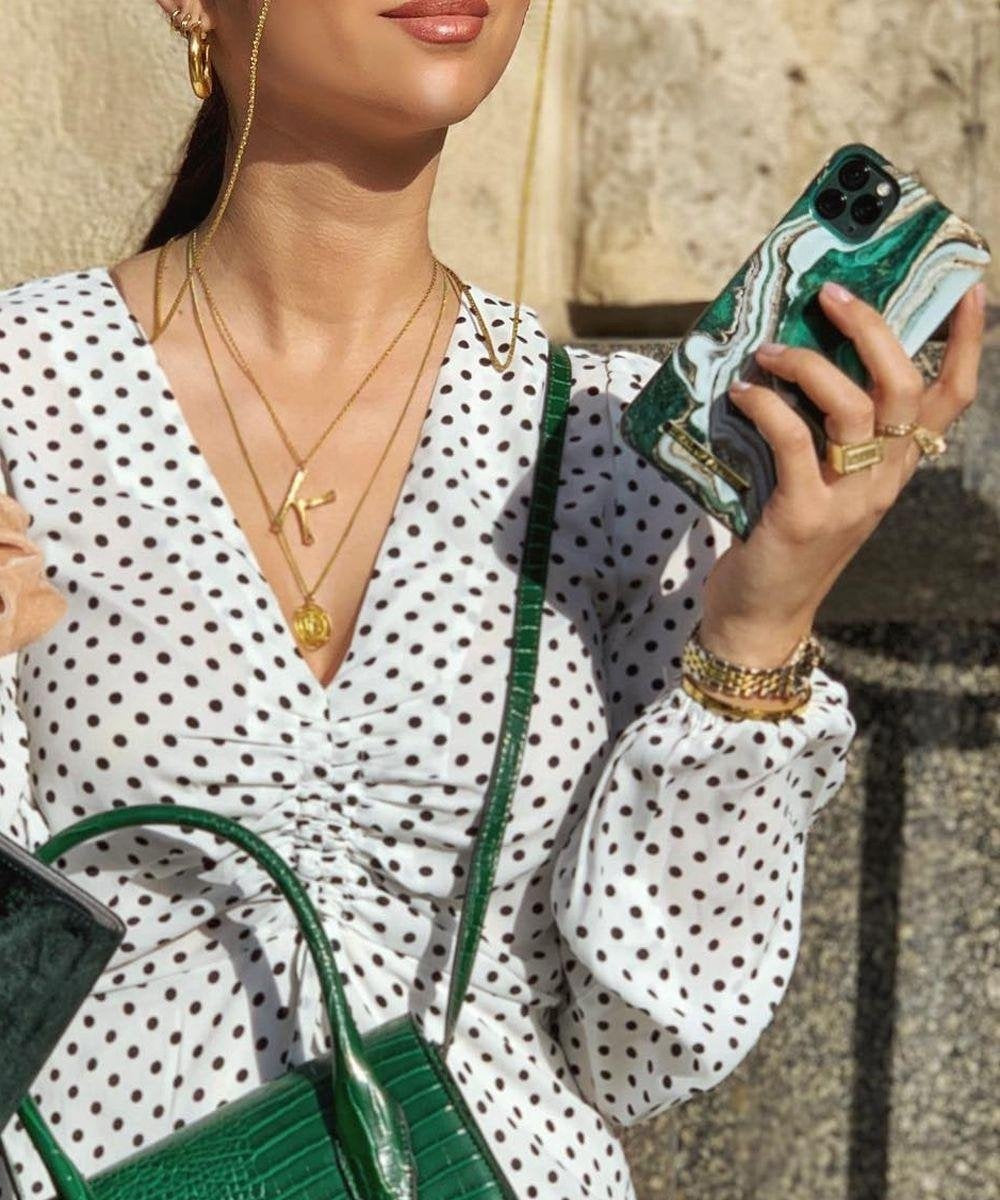 iDeal of Sweden iPhone 11 Pro Backcover hoesje - Golden Jade Marble