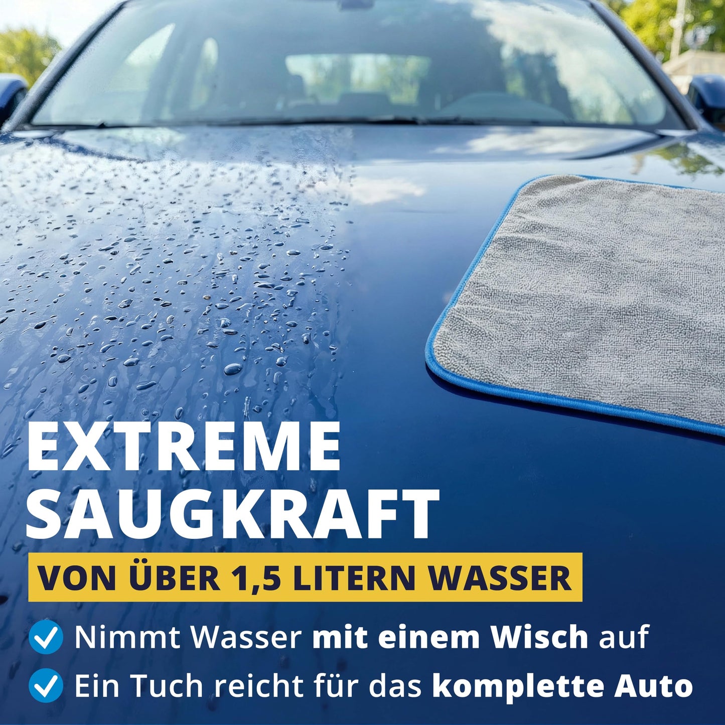 Licargo microvezeldoeken voor auto set van 2 - 1100 GSM - 40 x 40 cm - pluisvrij en lakvriendelijk