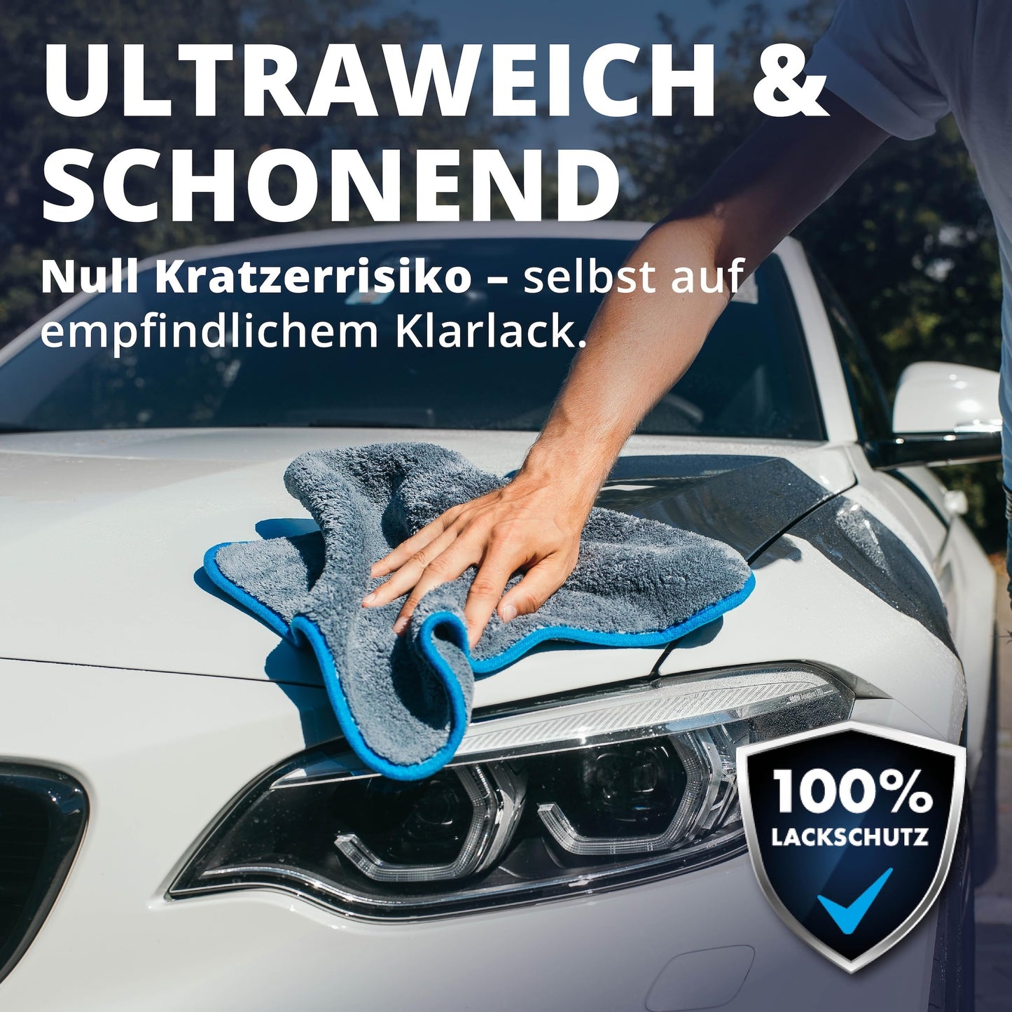 Licargo microvezeldoeken voor auto set van 2 - 1100 GSM - 40 x 40 cm - pluisvrij en lakvriendelijk