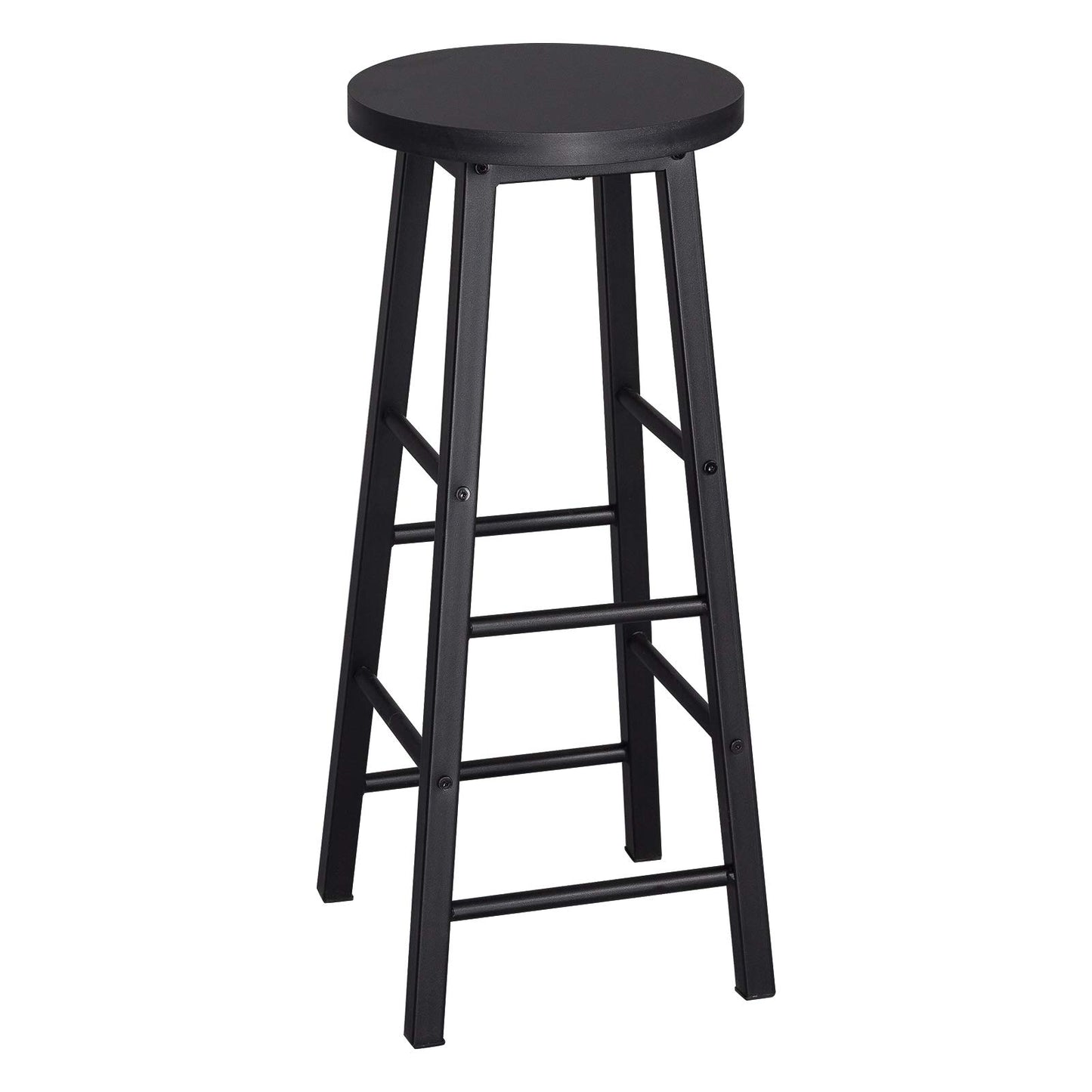WOLTU BH130sz-2 - Set van 2 barkrukken - Zwart - 71 cm zithoogte met voetsteun