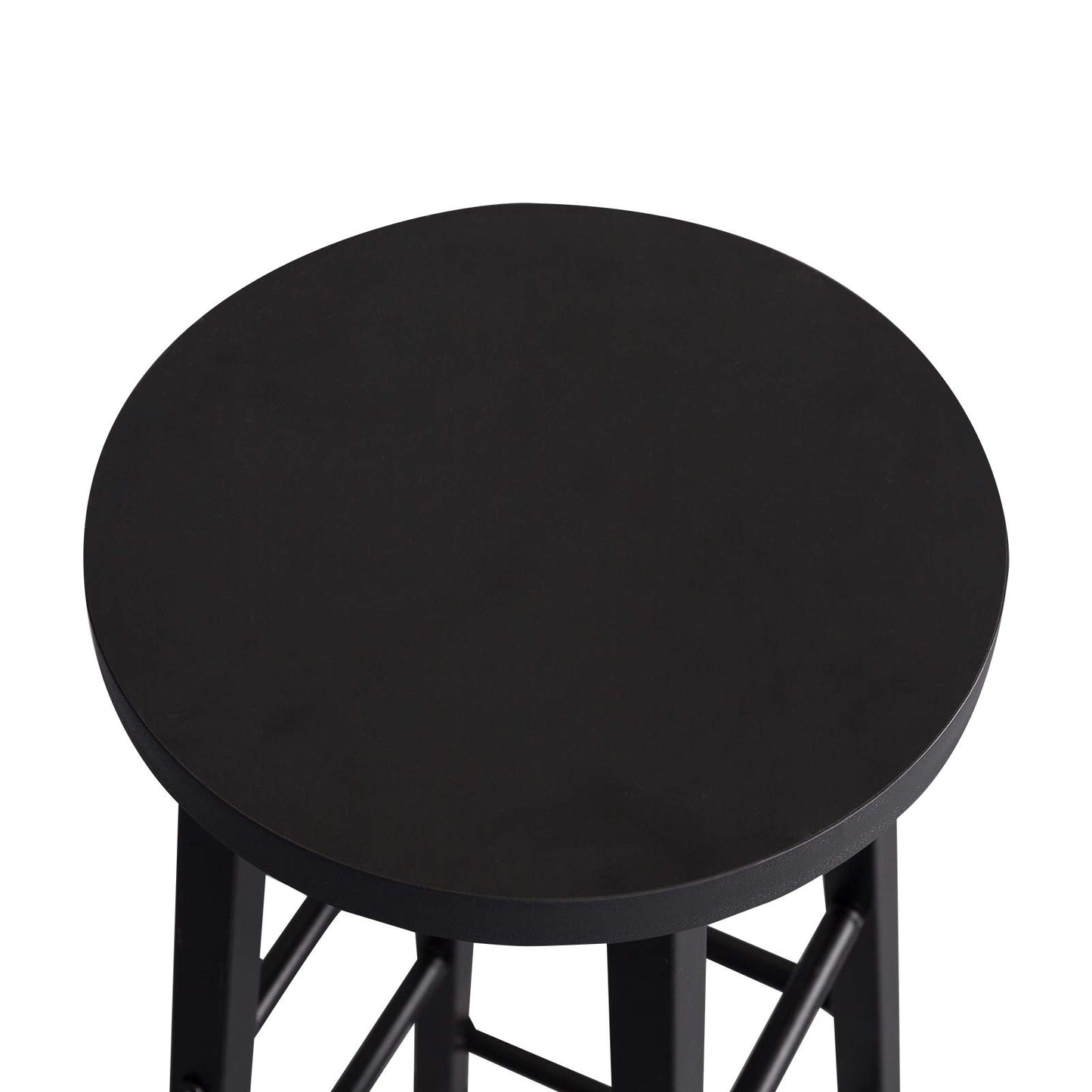 WOLTU BH130sz-2 - Set van 2 barkrukken - Zwart - 71 cm zithoogte met voetsteun