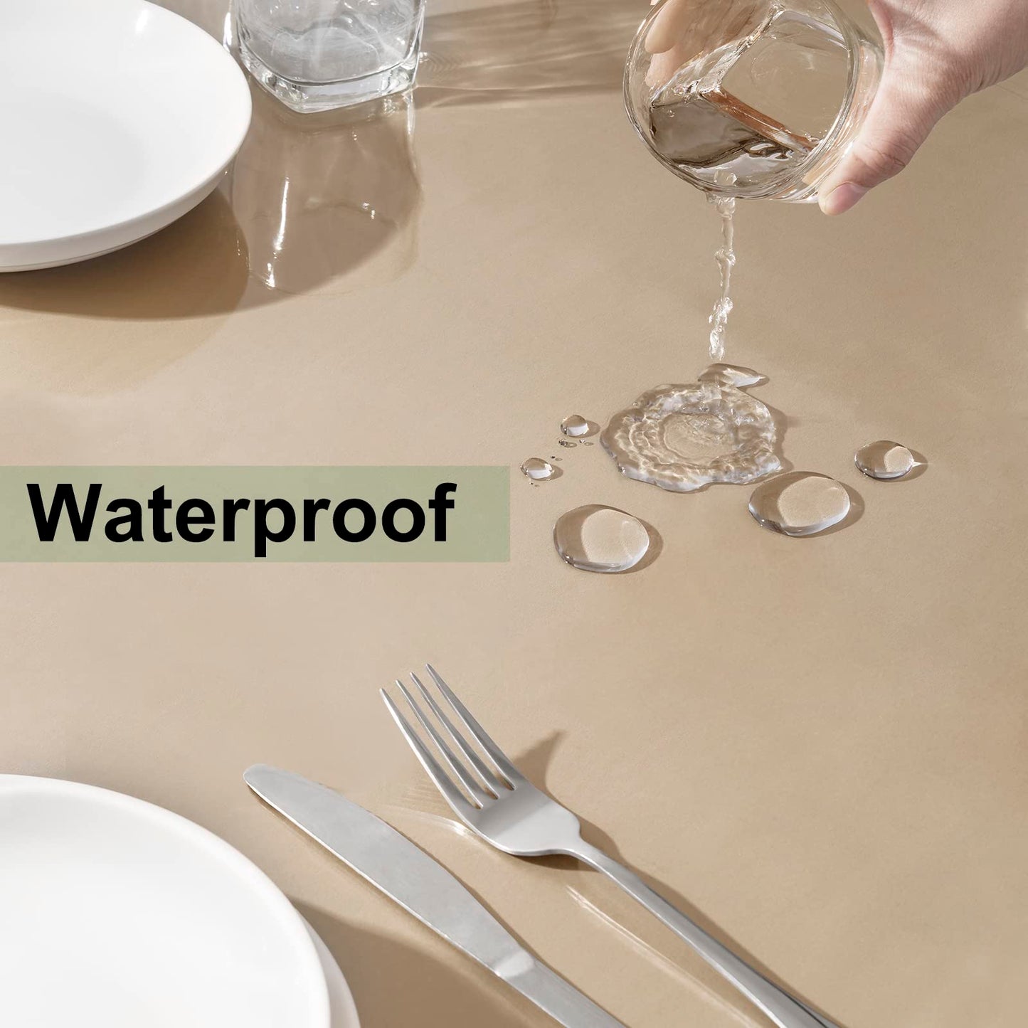 WOLTU transparante tafelbeschermer folie - PVC 2 mm - 100 x 200 cm - waterdicht en hittebestendig tot 80 C
