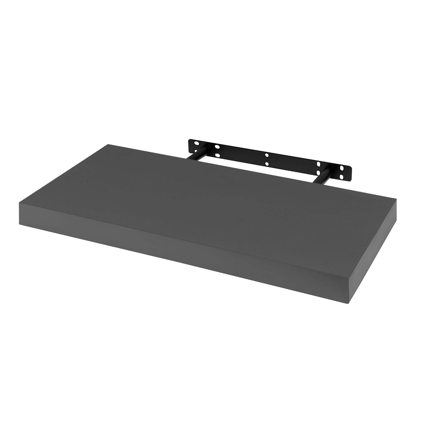 WOLTU RG9368dgr - Zwevende wandplank - MDF met PVC fineer - Donkergrijs - 50 x 23 x 3,8 cm