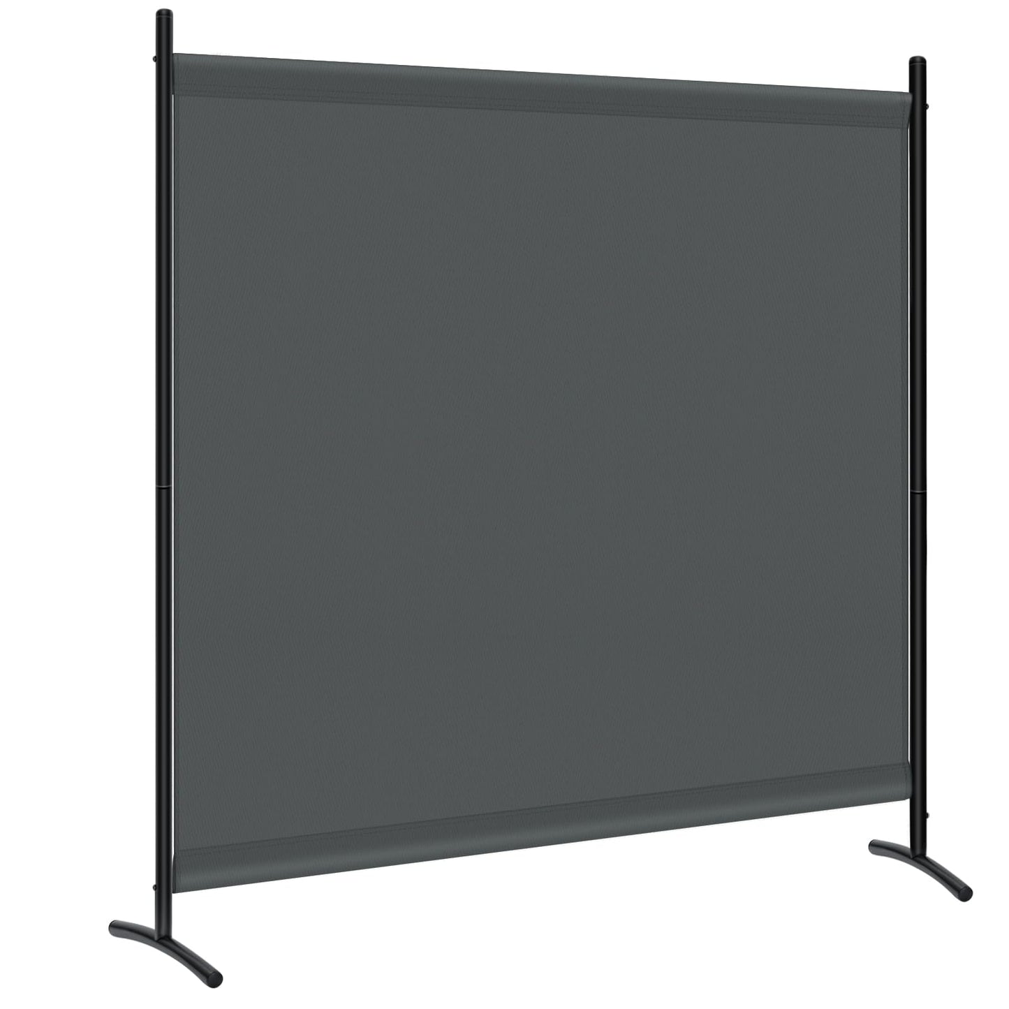 WOLTU kamerscherm 1 paneel - vrijstaand privacy scherm - 180 x 177 cm - polyester 160 g/m2 - donkergrijs