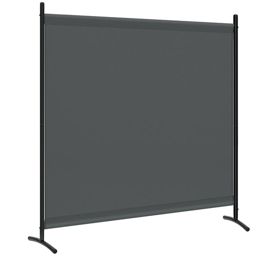WOLTU kamerscherm 1 paneel - vrijstaand privacy scherm - 180 x 177 cm - polyester 160 g/m2 - donkergrijs