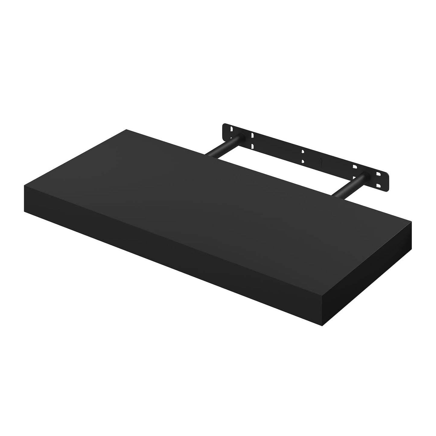 WOLTU RG9368sz - Plank voor aan de muur - MDF - Zwart - 50 x 22,9 x 3,8 cm