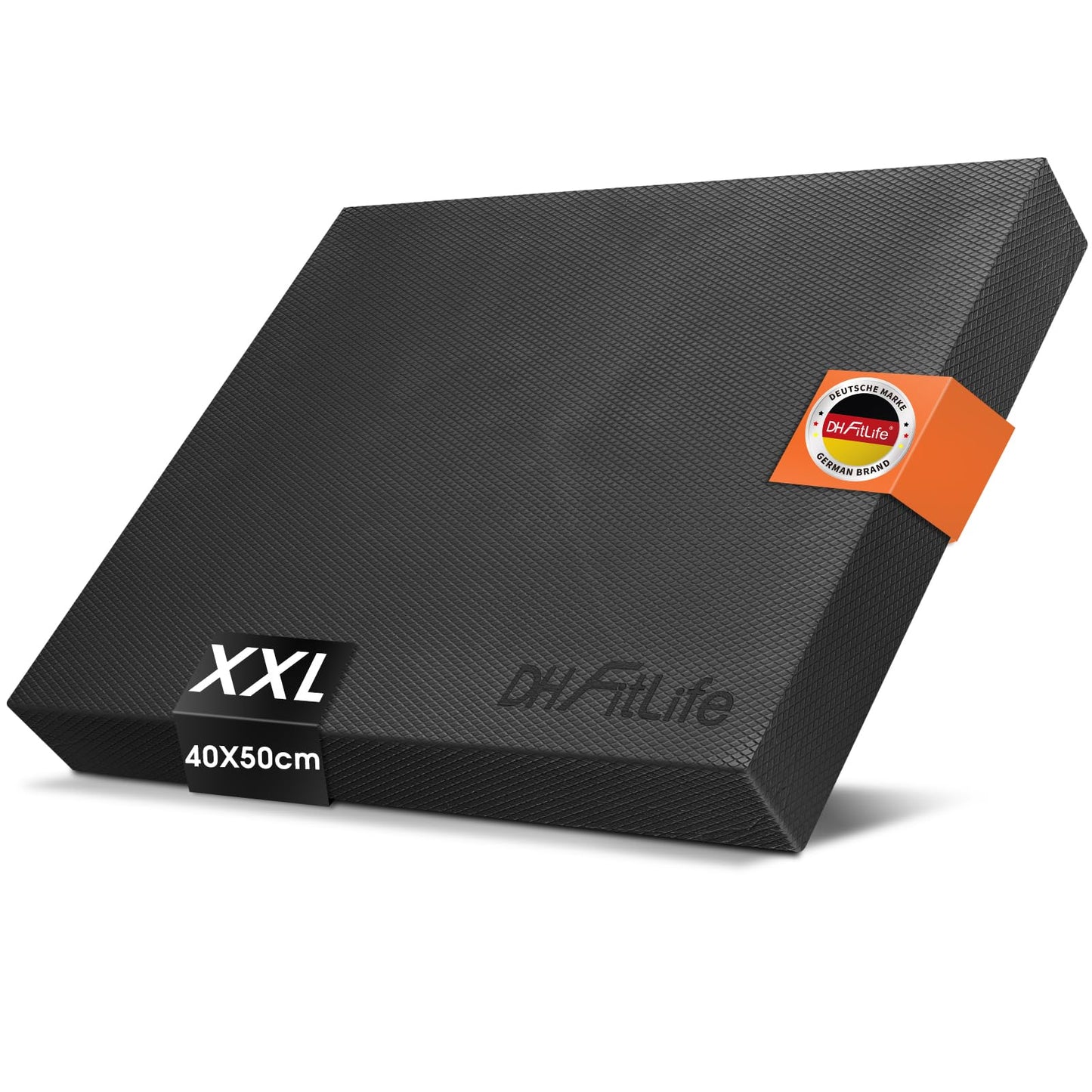 DH FitLife Balanskussen - XXL - Memory Foam - Zwart