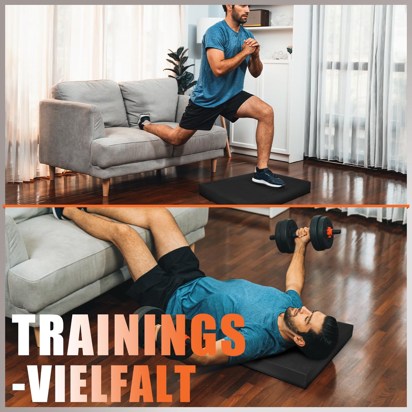 DH FitLife Balanskussen - XXL - Memory Foam - Zwart