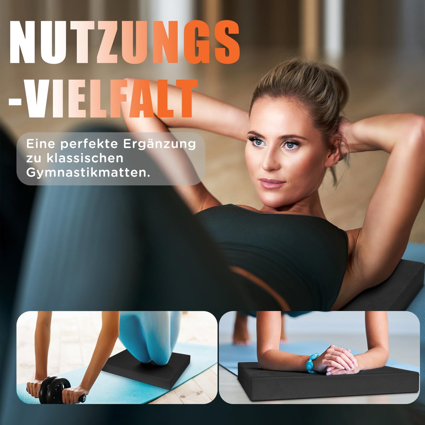 DH FitLife Balanskussen - XXL - Memory Foam - Zwart