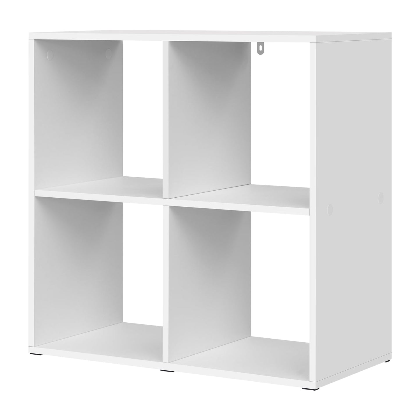 WOLTU SK053ws boekenkast kubuskast - 4 open vakken - wit licht eiken - 60 x 60 x 29 cm