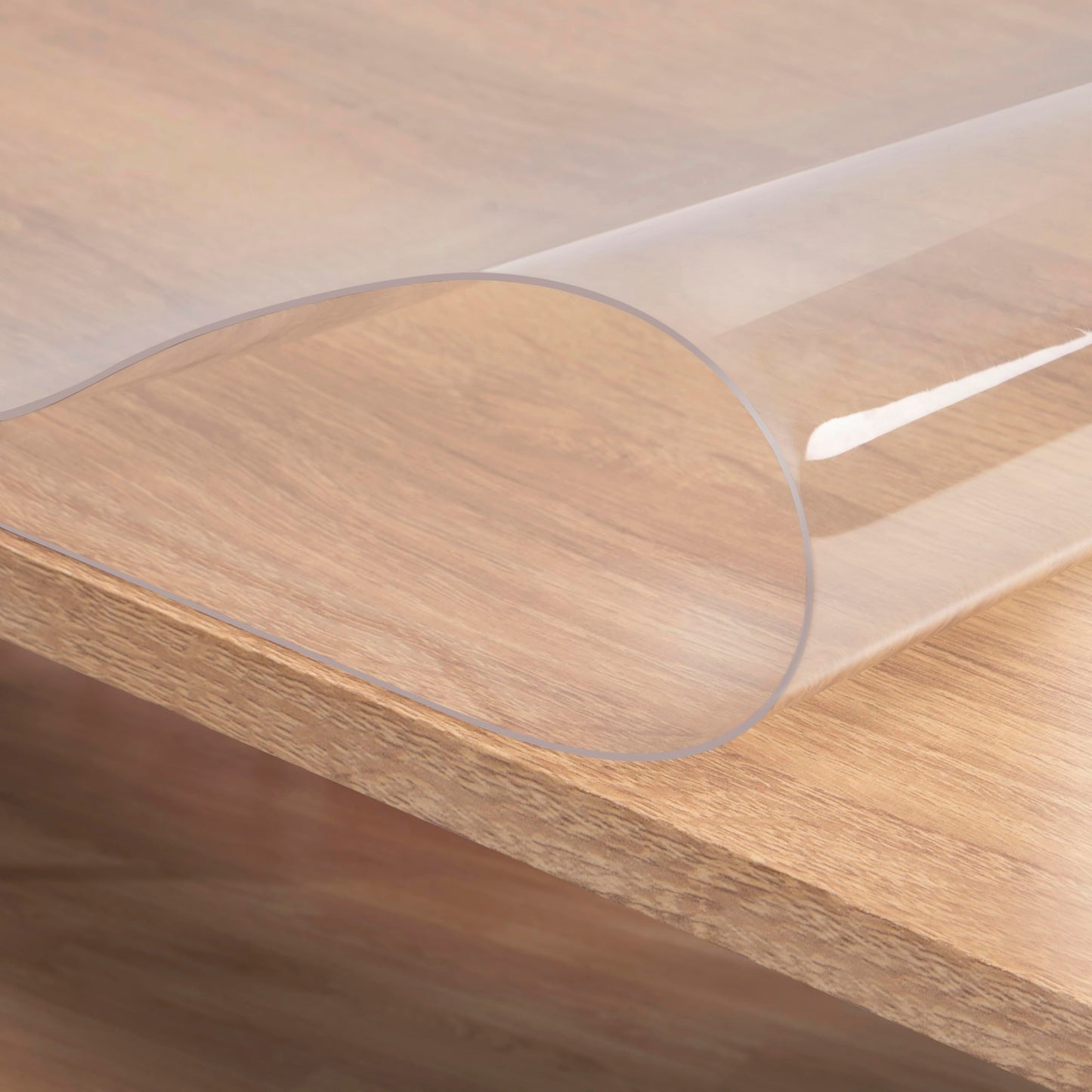 WOLTU transparante tafelbeschermfolie - PVC hoogglans - 1 mm dik - 100 x 180 cm