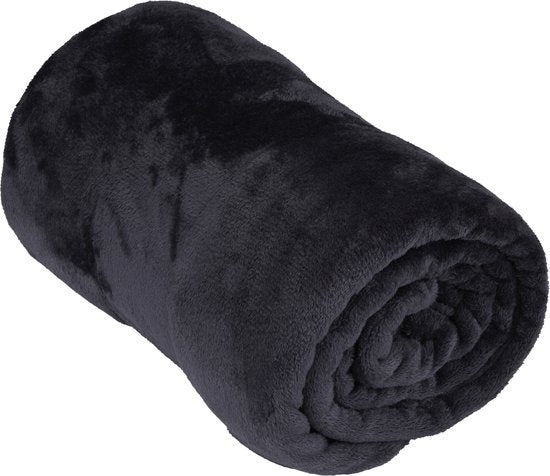 Arti Casa Fleece Deken 150 x 200 cm - Plaid - Super Zacht - Zwart