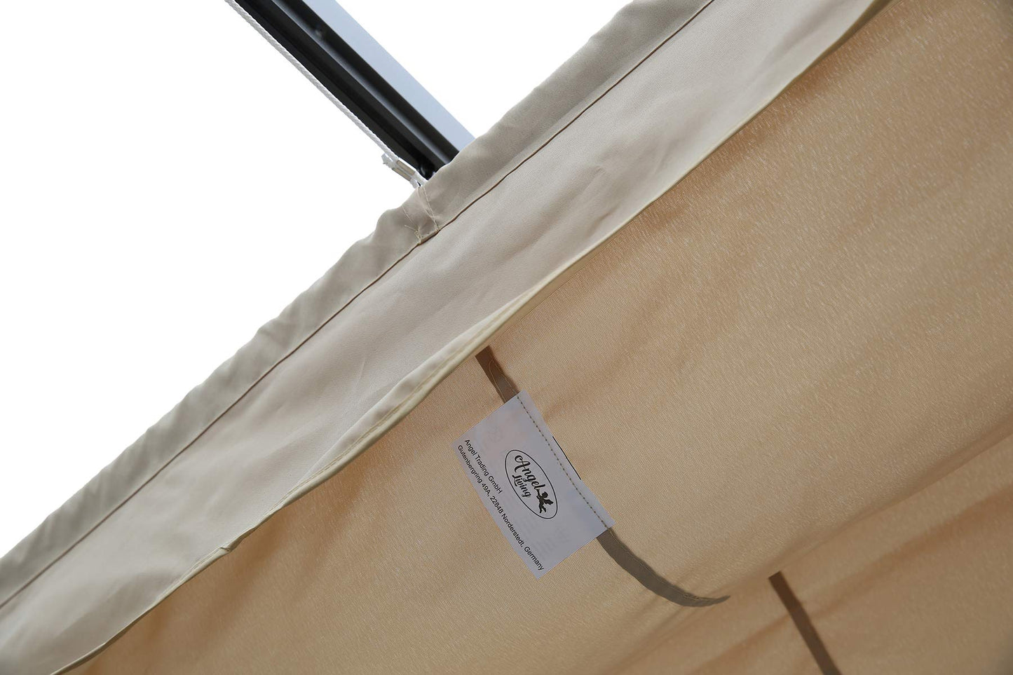 Angel Living vervangend dakdoek - pergola en gazebo - polyester - 3 x 3 m - beige - 258 x 258 cm