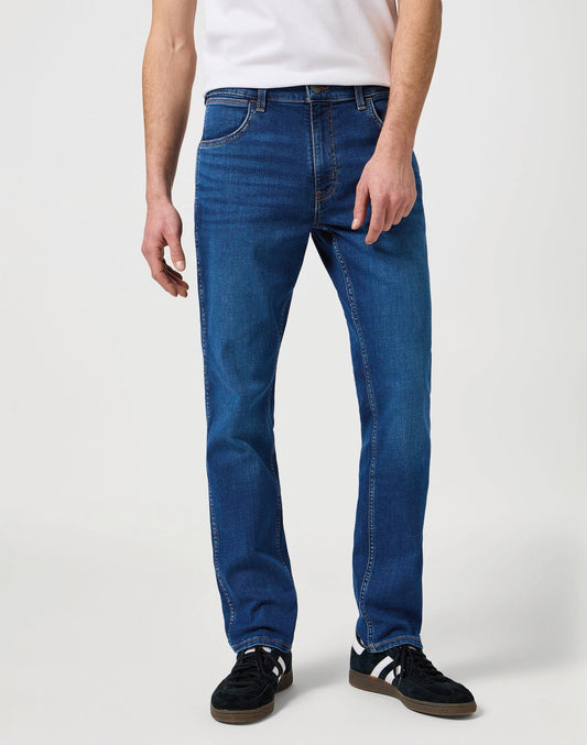 Wrangler Greensboro jeans heren - regular straight fit - blauw - W32 L34