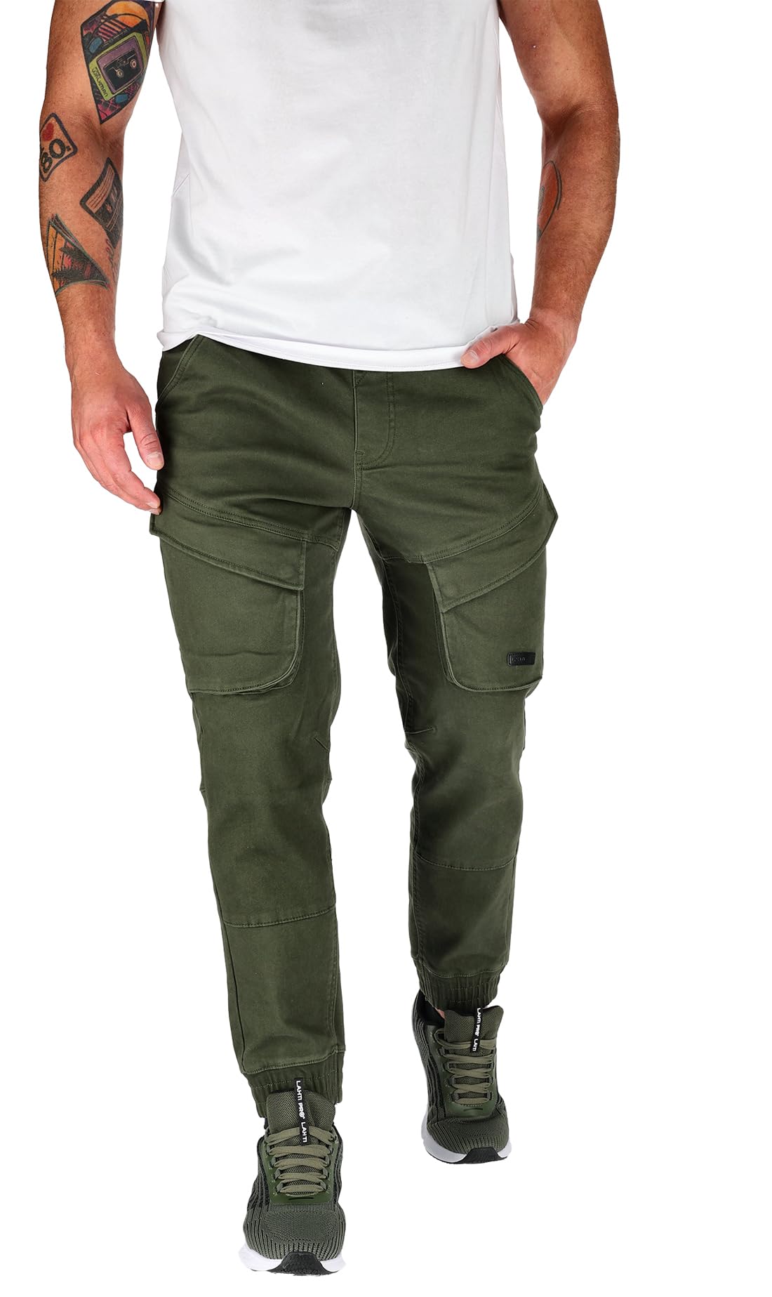 Lahti Pro Werkbroek - Jogger - Stretch - 415g/m² - Groen - maat XL
