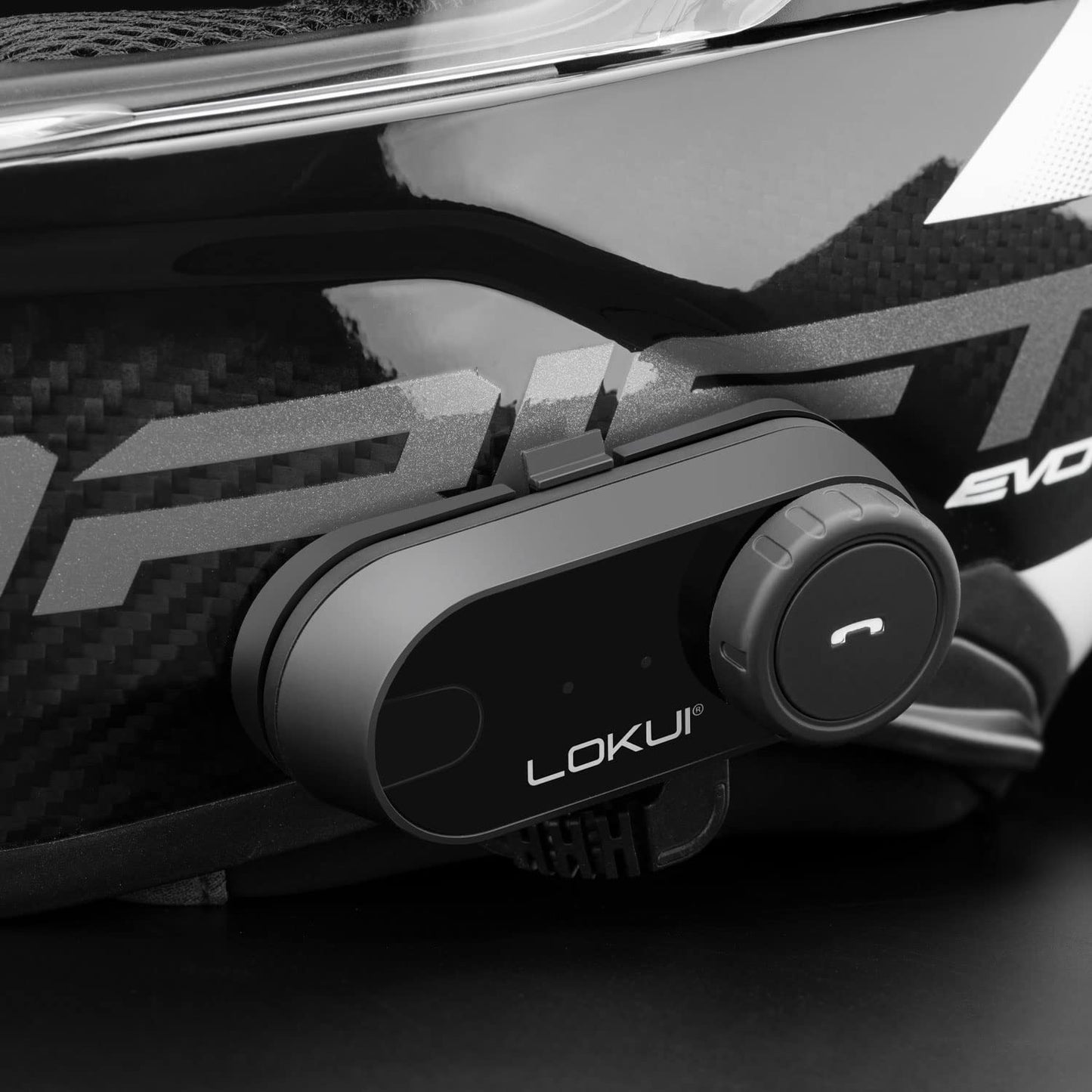Lokui K30 Intercomset - Bluetooth - Duo - 800m - Radio - Zwart